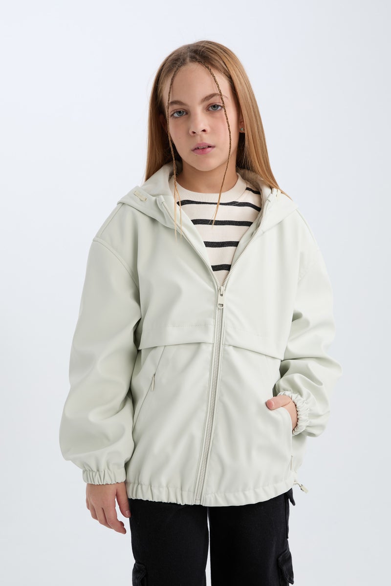 ديفاكتو جاكيت مطر بناتي وتر بروف بكابيشون - Image 3